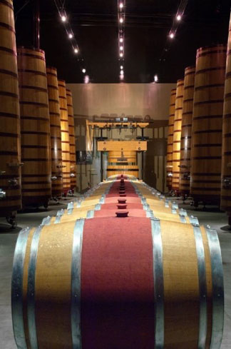 As part of a revitalization project, part of the original 1883 winery is restored, 2009