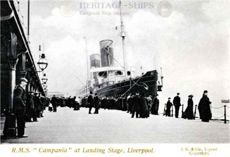 James Concannon boards the R.M.S. Campania during his second trip to Bordeaux.