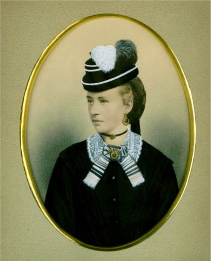 An 1874 wedding portrait of Ellen Rowe Concannon