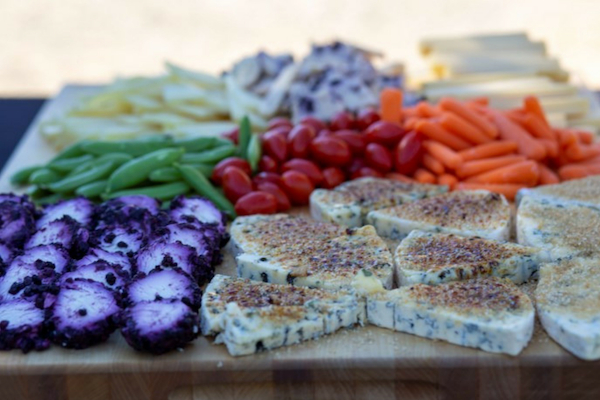 A variety of different types of cheeses